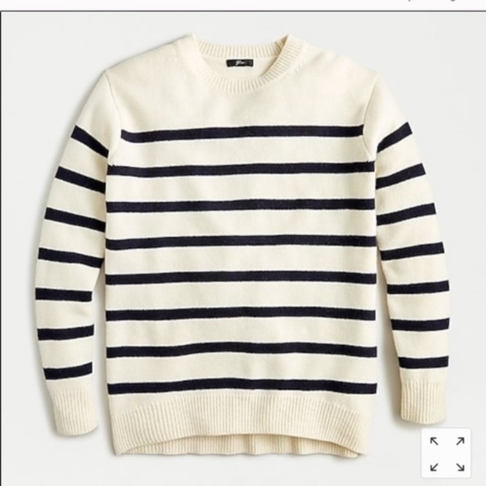 J. Crew NWT Crewneck boyfriend sweater AG341, Size S
